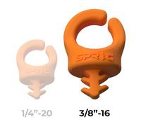 Sprig paquete de 3 (3/8 -16) pasacables naranja