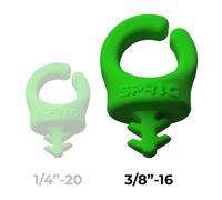 Sprig paquete de 3 (3/8 -16) pasacables verde