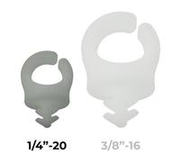 Sprig paquete de 6 (1/4 -20) pasacables Brilla en la oscuridad