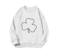 Spring and Autumn New Fashionable Cute Print Comfortable Version of The Girls Printed Sweatshirt Baby Pullover Mädchen Rot, Blanco, 3-4 años
