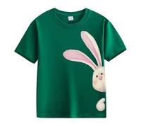 Spring and Autumn New Fashionable Cute Print Comfortable Version of The Girls Printed T Shirt Kinderkleidung, AG., 3-4 años