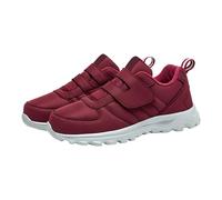 Spring and Autumn Women's Fashion Men's Sneakers Men's Women's Mesh Comfortable Casual Shoes Herren Schuhe Sportlich, Vino, 40 EU