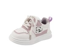 Spring and Children and Infants Toddler Shoes Boys and Girls Floor Sports Flat Soles Light and Comfortable Solid Color High Sneaker, morado, 30 EU