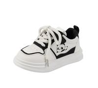 Spring and Children and Infants Toddler Shoes Boys and Girls Floor Sports Flat Soles Light and Comfortable Solid Color High Sneaker, Negro , 29 EU