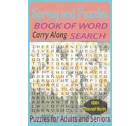 Spring and Puzzles Book of Word Search: Crossword, With Easy to Read Print About Spring| 6x9 inches, 110 pages| 50+ Puzzles... Gift for Vacation, Holiday and Free Times