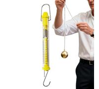 Spring Balance Scale - Newton Force Dynamometer | 10N SpringScale For Physics Lab | Springg Balance Hanging Tube Spring Scale | Portable Tube Force Gauge | Educational Measuring Instrument