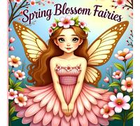 Spring Blossom Fairies Coloring Book: Cute Magical Floral Fairy Coloring Pages for Relaxation, Stress Relief & Creative Mindfulness