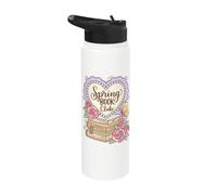 Spring Book Club Reading Season Reader Quote Stainless Steel Insulated Water Bottle