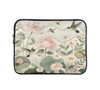 Spring Botanical Birds - Funda acolchada para portátil de 13 pulgadas, suave, acolchada, impermeable, para computadora
