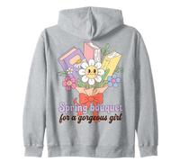 Spring Bouquet for a Gorgeous Girl Book Lover Sudadera con Capucha