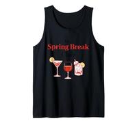 Spring Break Club Cool Cocktail Drink Gráfico Tropical Vibes Camiseta sin Mangas