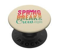 Spring Break Squad 2026 Summer Vacation Family Matching PopSockets PopGrip Adhesivo