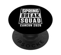 Spring Break Squad Cancún 2026 - Viaje Chicas Vacaciones en la Playa PopSockets PopGrip Adhesivo