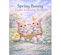 Spring Bunny Easter Coloring Book