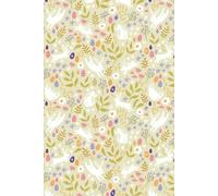Spring Bunny Journal - Pastel Bunny Pattern: Cottagecore Floral Lined Notebook | 6x9 | 100 Pages