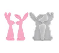 Spring Bunny Mold - Easter Rabbit Candle Cast, Silicone Soap Tool with, Craft Project with Easy Release, Party Accessory Portable Design, Diy Ornament for Friends and Family