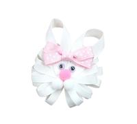 Spring Chicken/Bunnies Clip de pelo de tela para niños y adolescentes con diseño de lazo agrega toque festivo para diferentes atuendos