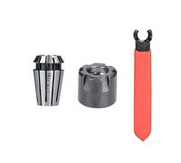 Spring Collet ER11 Collet Chuck 1/8 1/4 con M Tipo ER Tuerca y llave de tuerca Soporte de torno 3 piezas (Color : 3pcs 1l4 Set)