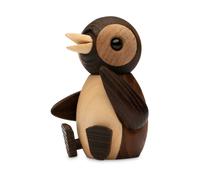 Spring Copenhagen Decoración pingüino pequeño Snow 7 cm Marrón