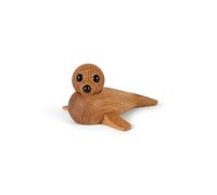 Spring Copenhagen Encantadora figura de foca de bebé - Decoración danesa de roble hecha a mano | Regalo perfecto
