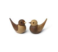 Spring Copenhagen Set de 2 adornos Soulmates golondrinas Roble-fresno