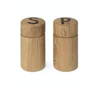 Spring Copenhagen Twins Juego de molinillos de sal y pimienta de alta calidad | Molinillo de especias | Juego de 2 molinillos | 5,8 x 12,3 cm | Madera (roble FSC) | Colección de regalos de diseño
