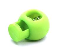 Spring Cord Lock Toggle Stopper Single Hole End Round Fastener Buttons Slider Adjustable Elastic Drawstring Rope Lock for Backpack Shoelace Sportswear Outdoor Gear Plastic 22mm (Light Green)