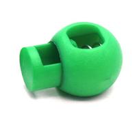 Spring Cord Lock Toggle Stopper Single Hole End Round Fastener Buttons Slider Adjustable Elastic Drawstring Rope Lock for Backpack Shoelace Sportswear Outdoor Gear Plastic 22mm (Green)
