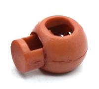 Spring Cord Lock Toggle Stopper Single Hole End Round Fastener Buttons Slider Adjustable Elastic Drawstring Rope Lock for Backpack Shoelace Sportswear Outdoor Gear Plastic 22mm (Camel)