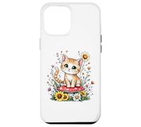 Spring Cottagecore Flowers - Gatito Kawaii Tabby naranja para mujer Carcasa para iPhone 12 Pro Max