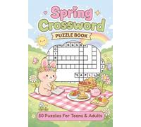 Spring Crossword Puzzle Book: 50 Spring Themed Crossword Puzzles with Easy-to-Read Print | 750 Unique Words | Cute & Cozy Design | 6x9 inches, 82 ... & Stress Relief (Marco's Cozy Seasons)