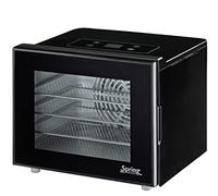 Spring Deshidratador Basic 30, 0 × 25, 5 21 cm, sistema de deshidratación horizontal de 35 °C a 70, temporizador de 1 24 horas, ventana con rejilla y bandeja para piel de fruta, acero inoxidable