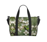 Spring Dogwood Blossoms - Bolsas de viaje versátiles para artículos personales para mujer, espaciosas bolsas de lona para viajes, bolsas de gimnasio para hombres, Negro -, Talla única