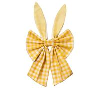 Spring Door Bow - Holiday Wreath Decor | 45x35cm Bunny Ear Ribbon Accent with Structured Shape, Fabric Ornament with Hanging Loop, Seasonal Wall Display for Entrance Display, Ribbon Decor for Styling