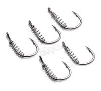 Spring Dough Bait Tackle Braided Stainless Catfish Bait Circle Octopus Fishing Holder Hooks Strong Durable for Catfish Trout Pack of 40 (60pcs,9#)