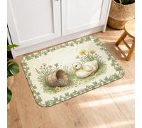 Spring Ducklings - Tapetes de cocina para piso, tapetes suaves florales vintage, acolchados, cómodos, lavables, para fregaderos de cocina, lavandería, baño, 20 x 31 pulgadas