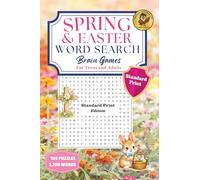 Spring & Easter Word Search Brain Games Standard Print Edition: 100 Puzzles with 2,100 Words for Teens and Adults (The Brain Game Series)