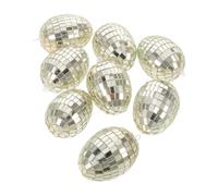 Spring Egg Ornaments - 8 Piece Basket Decoration, Easter Embellishments for Holiday Decor, Table Centerpiece with Vibrant Colors, Home Office, Egg Display for Party Theme and Creative Photography