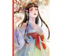 Spring Elegance Notebook: Spring Beauty in Hanbok Manhwa Style Art Illustration: 120 Pages Lined Paper, Matte Finish Cover Paperback