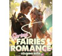 Spring Fairies Romance Coloring Book: Enchanted Elf Romance Coloring Pages with Magical Springtime Illustrations for All Ages Fun And Creativity