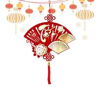 Spring Festival Decorations - Auspicious 2026 Chinese New Year Decor | Red and Gold Hanging Ornaments, Wall Window Door Party Accents, Home Celebration Accessories for Lunar New Year