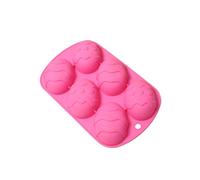Spring Festival Egg Mold - Silicone Chocolate Form | Six Slot Baking Tool with Easy Release Food Grade Material with Pastry Treat Confectionery Craft Kit for Home Kitchen Creation