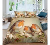 Spring Floral Funda Edredon Juego de Ropa de Cama de 3 Piezas Impresión 3D Cierre de Spring Floral Arte Estilo Funda de Edredón Funda de Almohada a Juego for Adultos Super King（260x220cm）