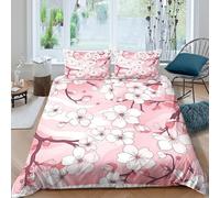 Spring_Floral_Style Funda Edredon Juego de Ropa de Cama de 3 Piezas Impresión 3D Cierre de Spring_Floral_Style Funda de Edredón Funda de Almohada a Juego Suave for Adolescentes Super King（260x220cm）