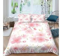 Spring_Floral_Style Funda Edredon Microfibra Juego de Ropa de Cama de 3 Piezas Impresión 3D Cierre de Spring_Floral_Style Funda de Edredón Funda de Almohada a Juego for Adultos King（220x240cm）