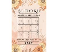 Spring Floral Sudoku Puzzle Book: 450 EASY Fun & Challenging Puzzles: Orange Floral Edition