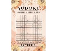 Spring Floral Sudoku Puzzle Book: 450 EXTREME Fun & Challenging Puzzles: Orange Floral Edition