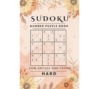 Spring Floral Sudoku Puzzle Book: 450 HARD Fun & Challenging Puzzles: Orange Floral Edition