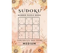 Spring Floral Sudoku Puzzle Book: 450 MEDIUM Fun & Challenging Puzzles: Orange Floral Edition