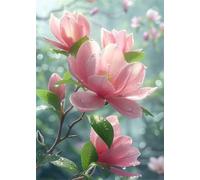 Spring Flowers 70 Piece Jigsaw Puzzles for Adults, Colourful, Challenging & Brainteasing Adult Puzzles 70 Pieces Petals, Fun jigsaws for The Whole Family 14x10 Inch